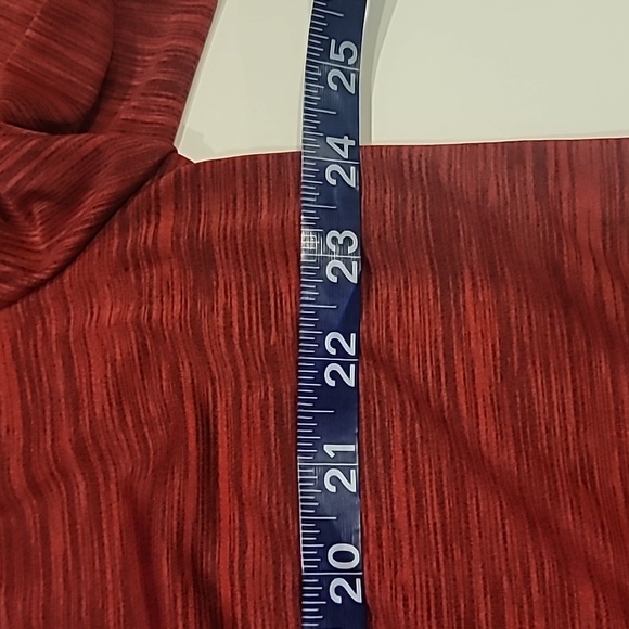 Sag Harbor Stretch Woman Drape Neck Pullover Top Wine Black 1X - Picture 4 of 10